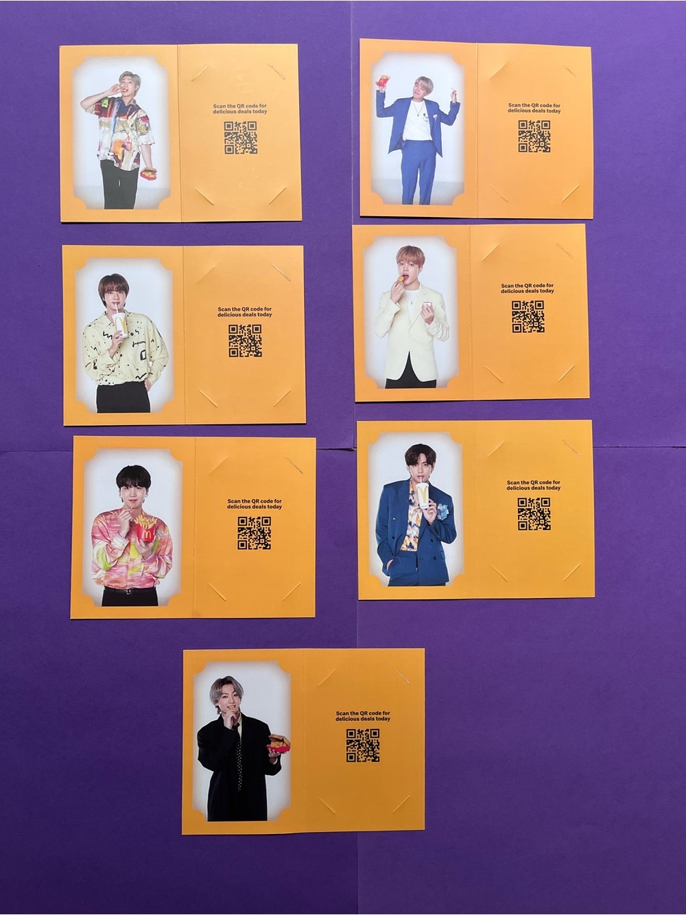 BTS McDonald’s Permission to Dance On Stage Photo Card Holders